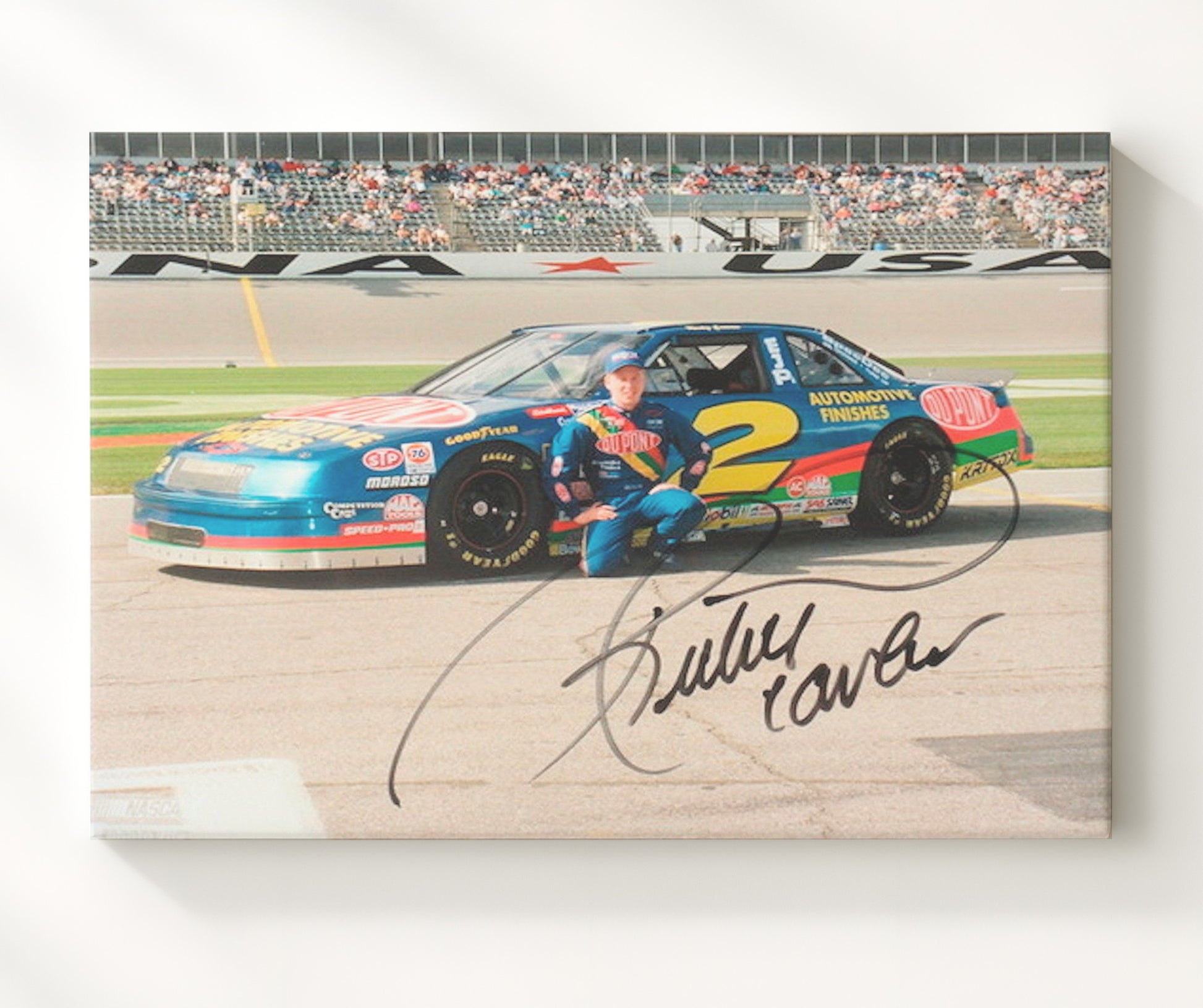 Ricky Craven - Daytona Finish- Landscape.jpg Racing Wall Art 20x24 Canvas wall art print – Racing Wall Art decor