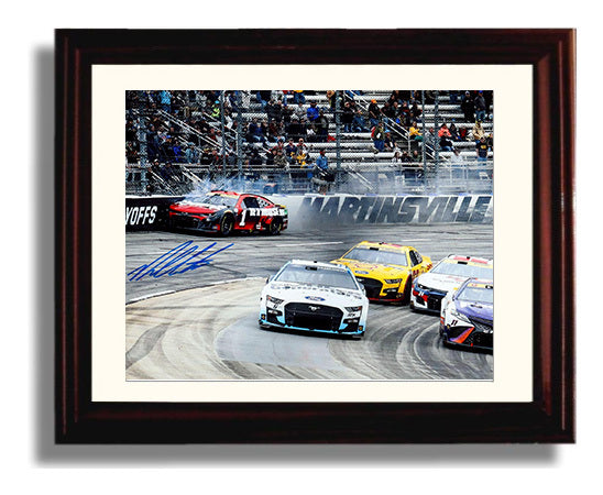 Ross Chastain - Martinsville Move- Landscape.jpg Racing Wall Art 8x10 Beveled Frame wall art print – Racing Wall Art decor