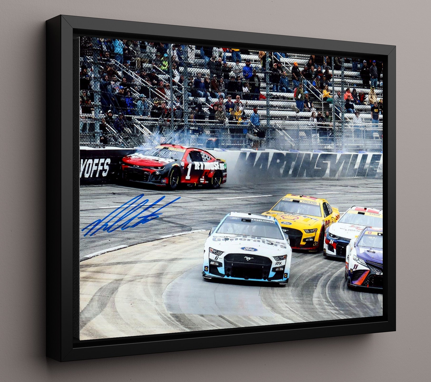 Ross Chastain Martinsville Wall Ride - Unframed Print racing wall art