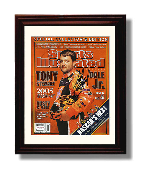 Tony Stewart - 2005 Nextel Cup Champion SI Cover Racing Wall Art 8x10 Beveled Frame wall art print – Racing Wall Art decor