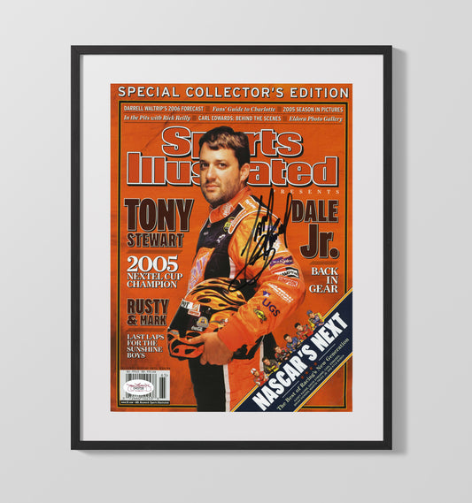 Tony Stewart - 2005 Nextel Cup Champion SI Cover - Canvas racing wall art