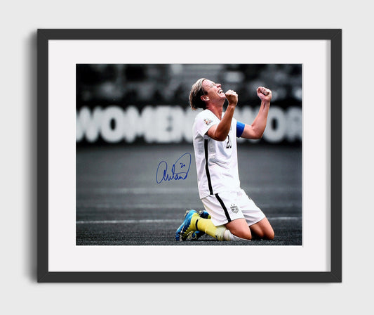 Abby Wambach USA Emotional Victory Celebration Soccer Print 16x20 Gallery Framed Artwork wall art print – soccer decor