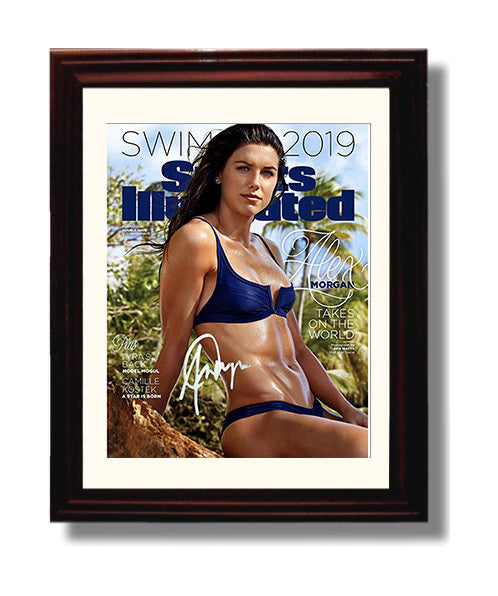 Alex Morgan SI Cover Star Spotlight 2019 Soccer Print 8x10 Beveled Frame soccer wall art print – Soccer Prints decor