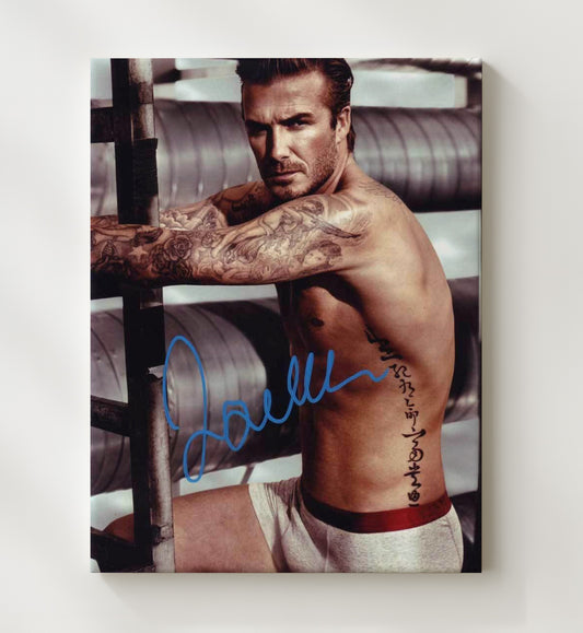 Beckham Athletic Tattoo Sleeve - Canvas soccer wall art
