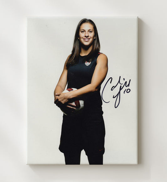 Carli Lloyd USA Midfield Strike Moment - Canvas soccer wall art