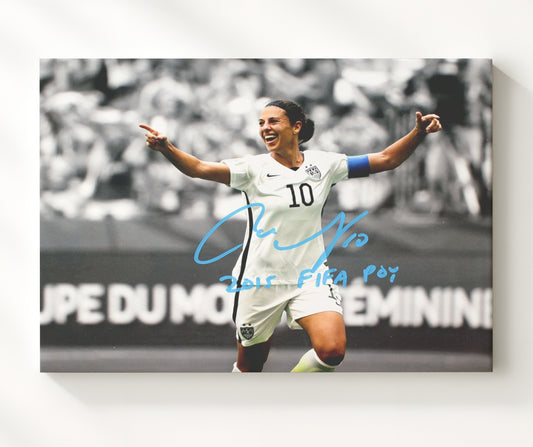 Carli Lloyd USA World Cup Celebration Champion Moment - Canvas soccer wall art