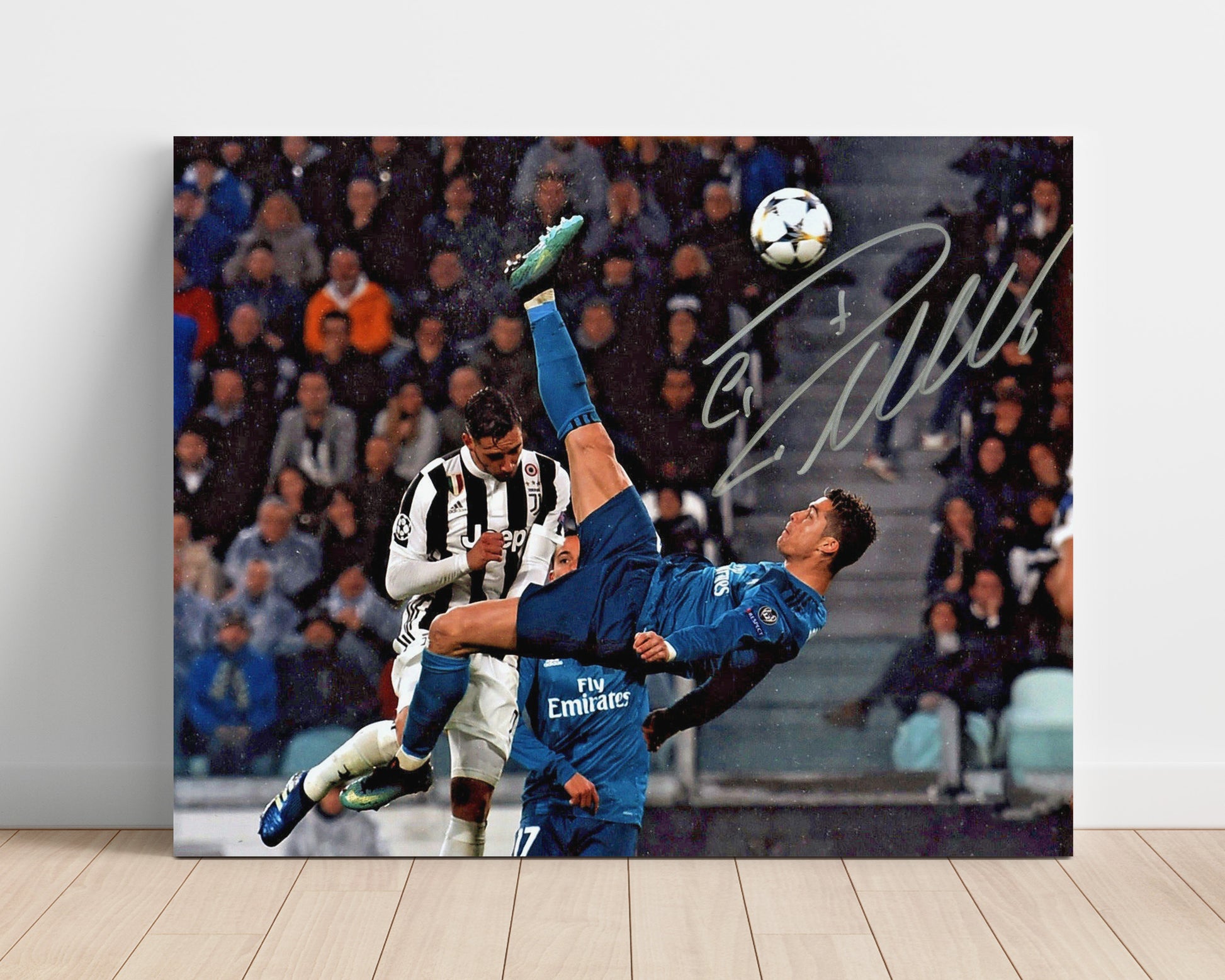 Cristiano Ronaldo Real Madrid Skyward Focus Soccer Print 16x20 Unframed Print soccer wall art print – Soccer Prints decor