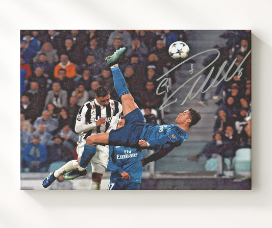 Cristiano Ronaldo Real Madrid Skyward Focus - Canvas soccer wall art