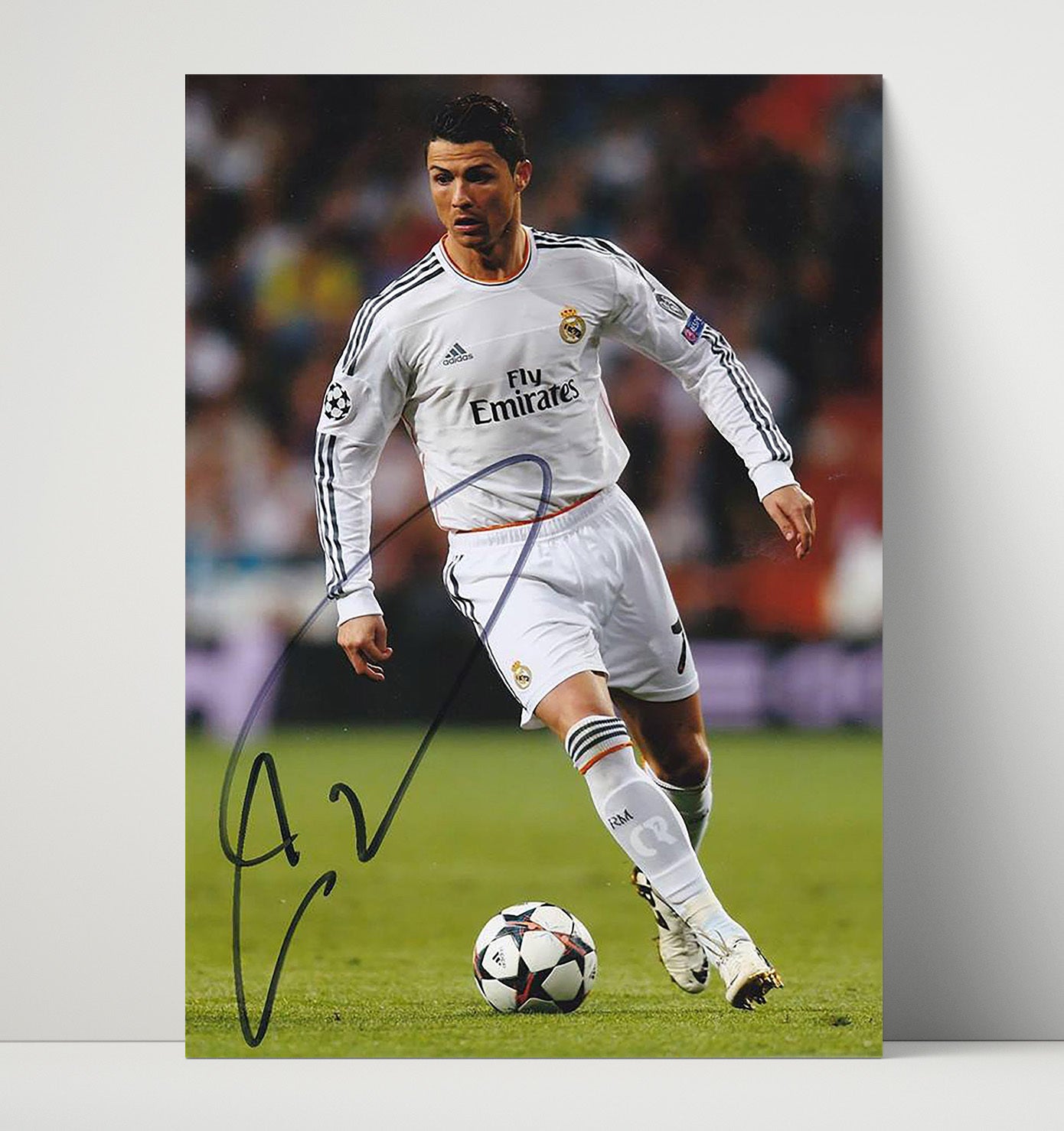Cristiano Ronaldo Real Madrid Champions League Goal Machine Dribble Soccer Wall 16x20 Unframed Print soccer wall art print – Soccer Prints decor