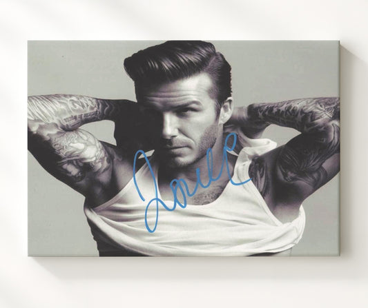 David Beckham England Legendary Midfielder Classic Action - Canvas soccer wall art