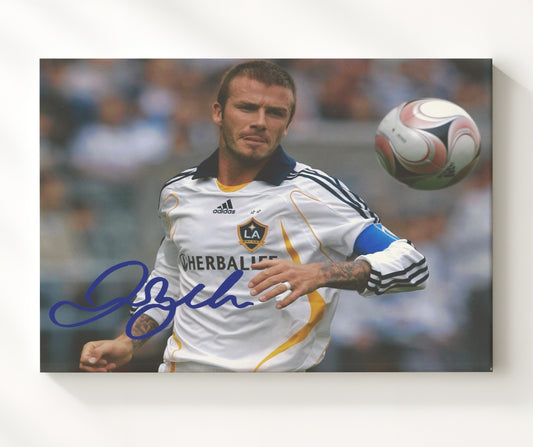 David Beckham LA Galaxy Midfield Control MLS Match Action - Canvas soccer wall art