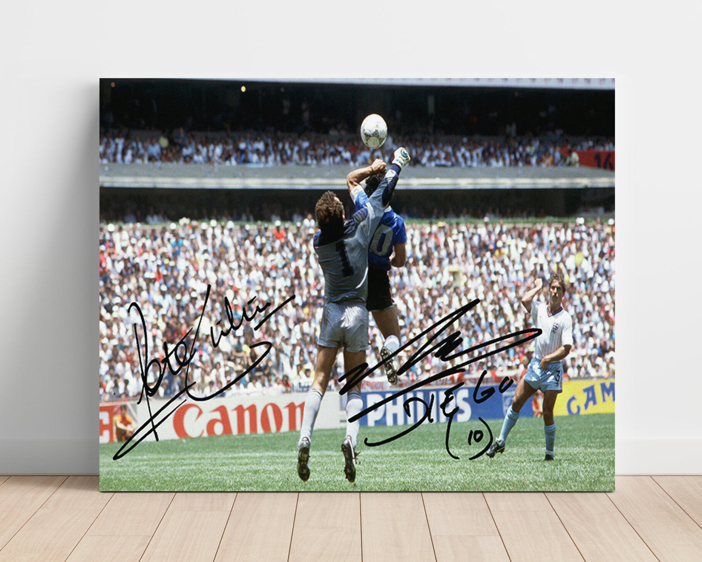 Diego Maradona Argentina Hand of God Goal 1986 World Cup Iconic Moment Soccer 16x20 Unframed Print soccer wall art print – Soccer Prints decor