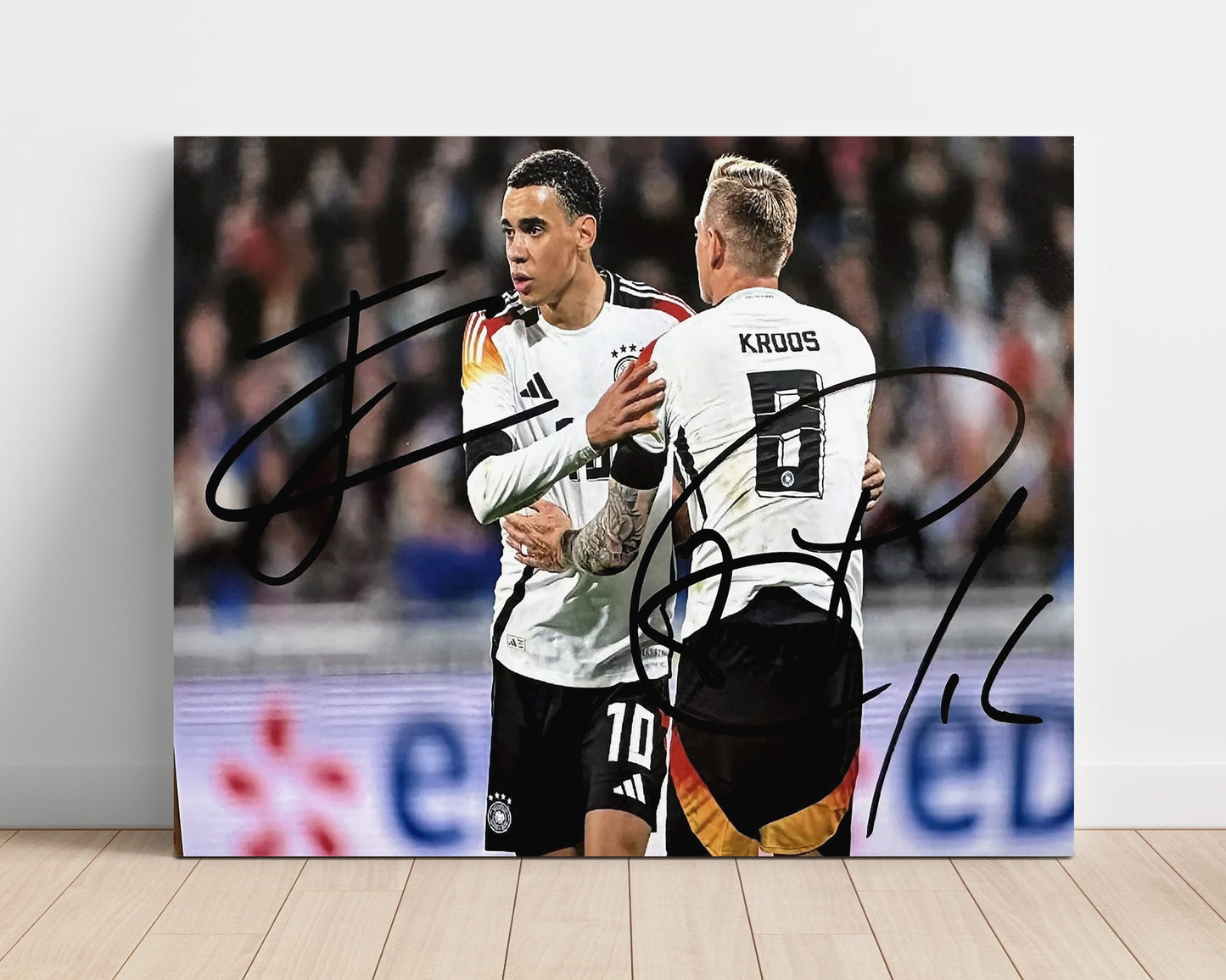 Jamal Musiala and Toni Kroos Germany Midfield Maestros Soccer Print 16x20 Unframed Print soccer wall art print – Soccer Prints decor