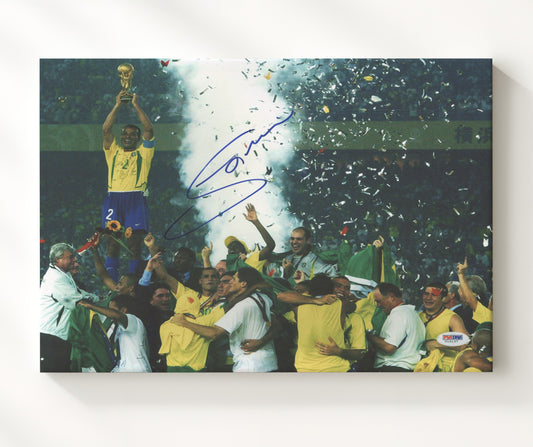 Jorginho Brazil Trophy Celebration Victory Moment - Canvas soccer wall art