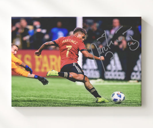 Josef Martinez Atlanta United Powerful Shot on Goal - Canvas soccer wall art