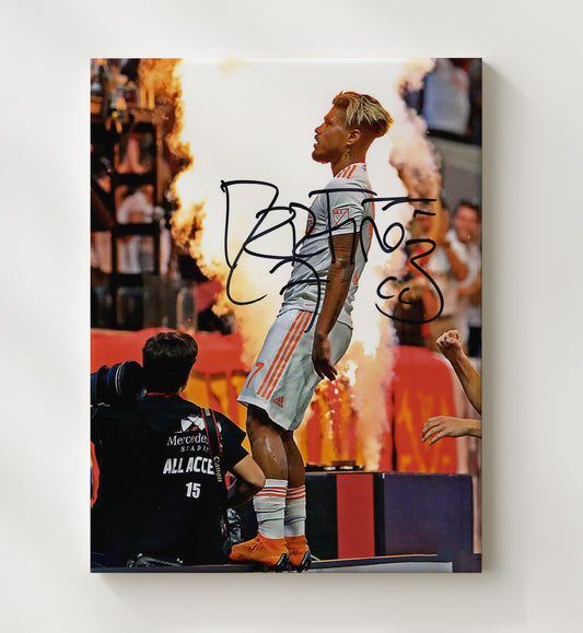Josef Martinez Atlanta United Fire Goal Celebration - Canvas soccer wall art