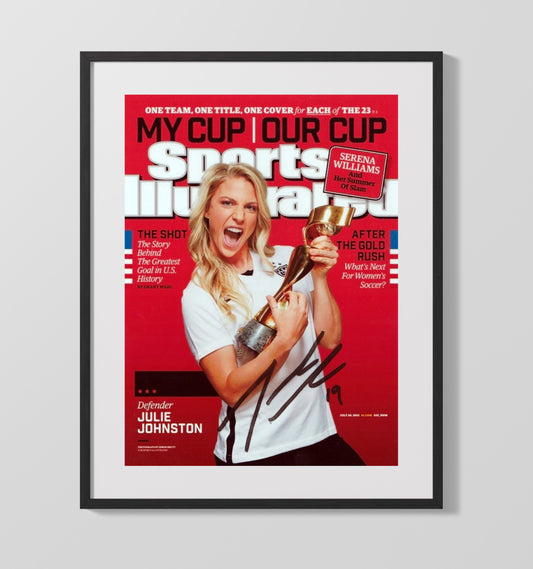 Julie Johnston USA World Cup Champion 2015 Soccer Print 16x20 Gallery Framed Artwork wall art print – soccer decor