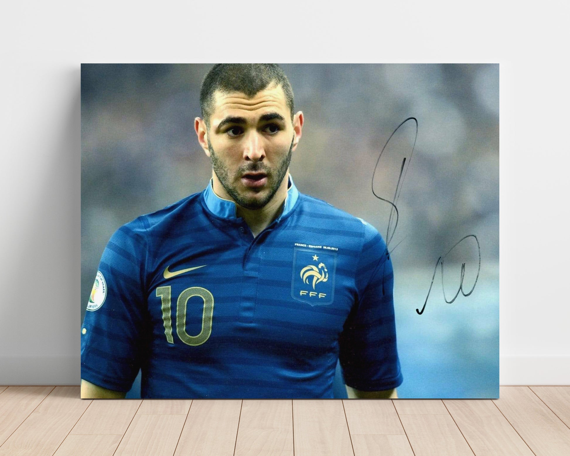Karim Benzema France Goal Hunter Striker Action Soccer Print 16x20 Unframed Print soccer wall art print – Soccer Prints decor