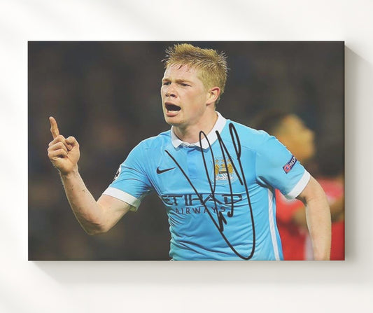 Kevin De Bruyne Manchester City Midfield Genius Playmaker - Canvas soccer wall art
