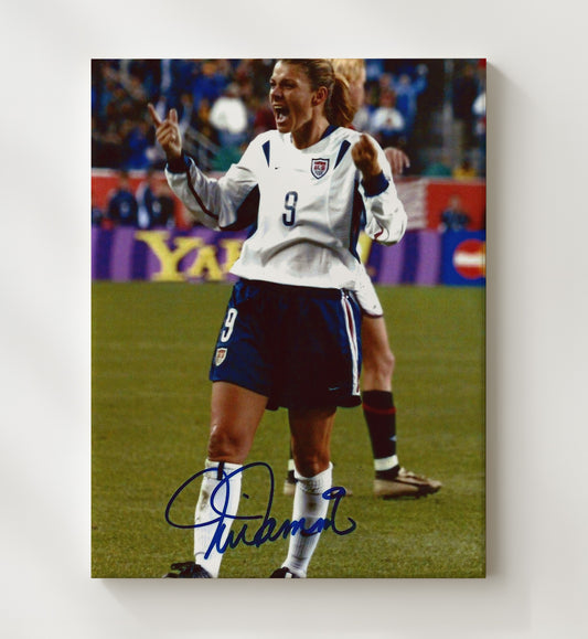 Mia Hamm USA Classic Field - Canvas soccer wall art