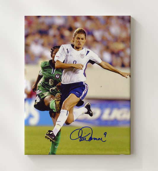 Mia Hamm USA Classic Match Focus - Canvas soccer wall art
