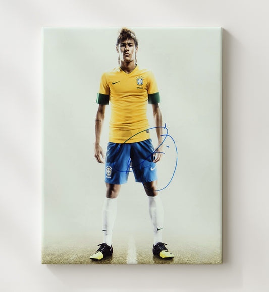Neymar Brazil National Team Studio - Canvas soccer wall art