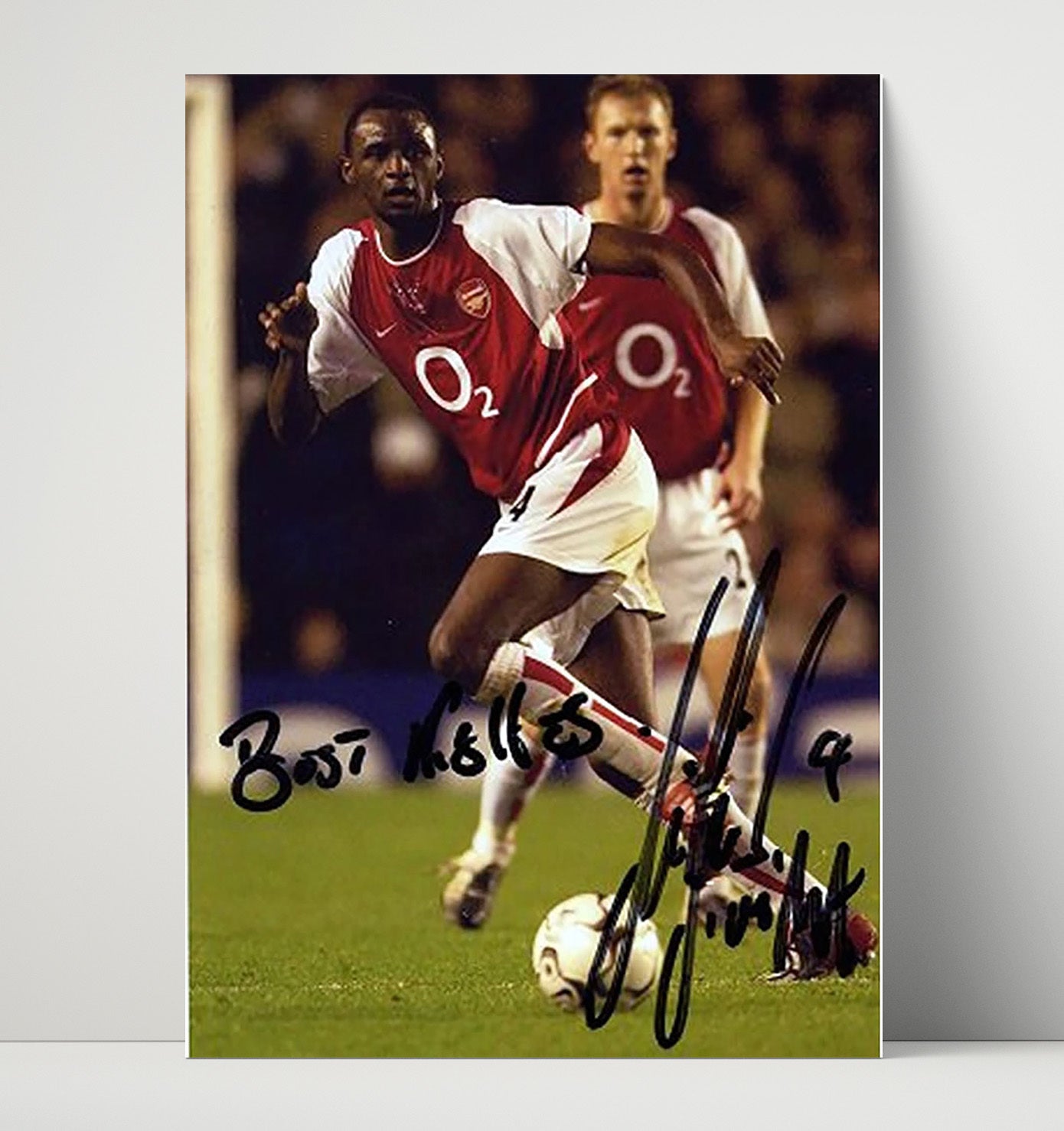 Patrick Vieira Arsenal Midfield Captain Power Run Highbury Era Soccer Print 16x20 Unframed Print soccer wall art print – Soccer Prints decor
