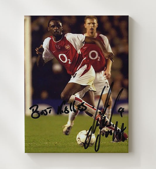 Patrick Vieira Arsenal Captain at Highbury - Canvas soccer wall art