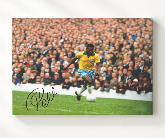 Pele Brazil Eternal Champion - Canvas soccer wall art