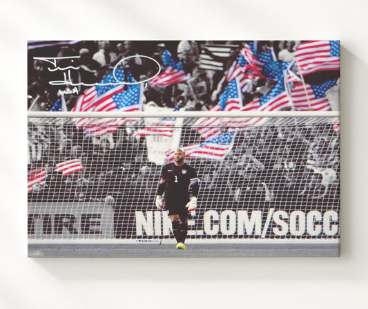 Tim Howard USA Goalkeeper Commanding Goalmouth - Canvas soccer wall art