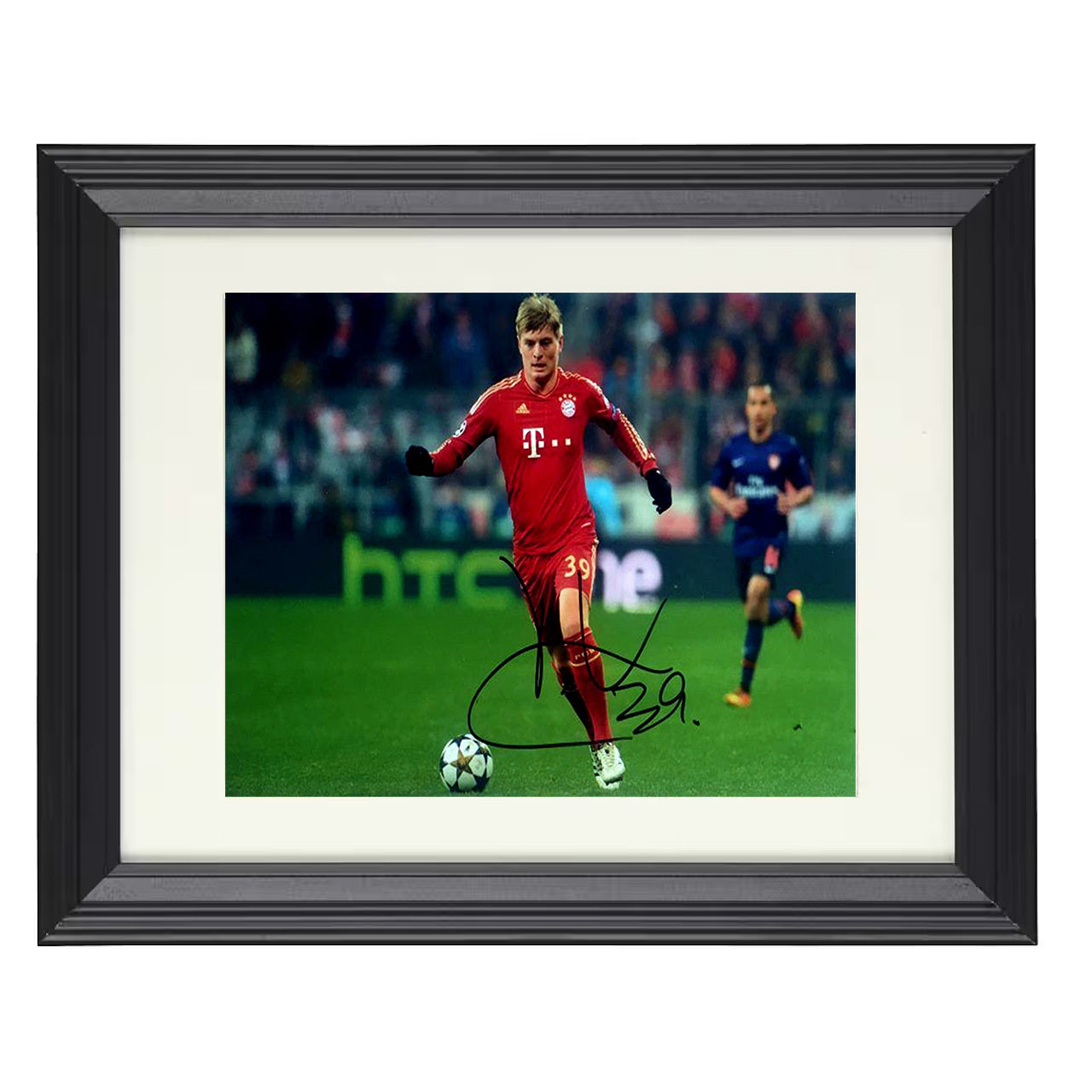 Toni Kroos – Real Madrid Midfield Control Dribble 8x10 matted black framed soccer wall art