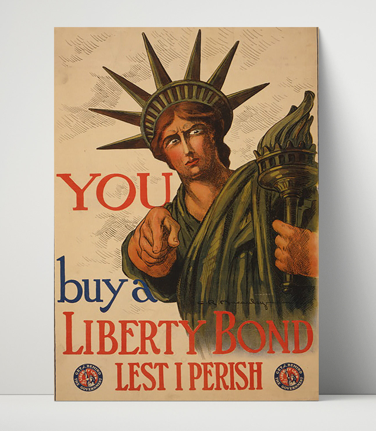 Buy a Liberty Bond - Lady Liberty Points the Way - Statue of Liberty Print - 16x20 Unframed Print