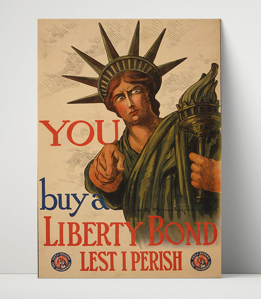 Buy a Liberty Bond - Lady Liberty Points the Way - Statue of Liberty - 16x20 Unframed Print