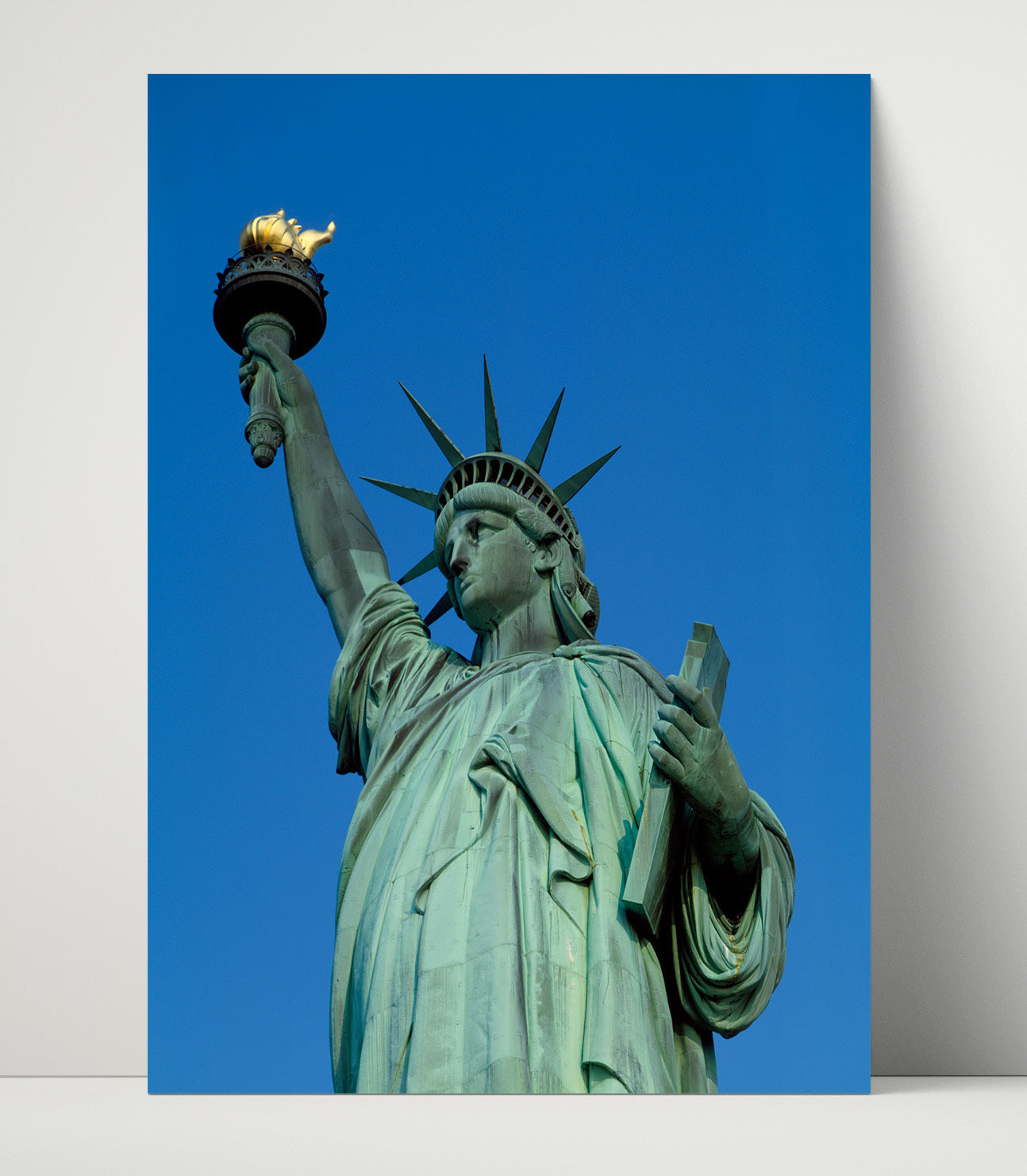 Color Close Up - A Shining Face of Freedom - Statue of Liberty Print - 16x20 Unframed Print