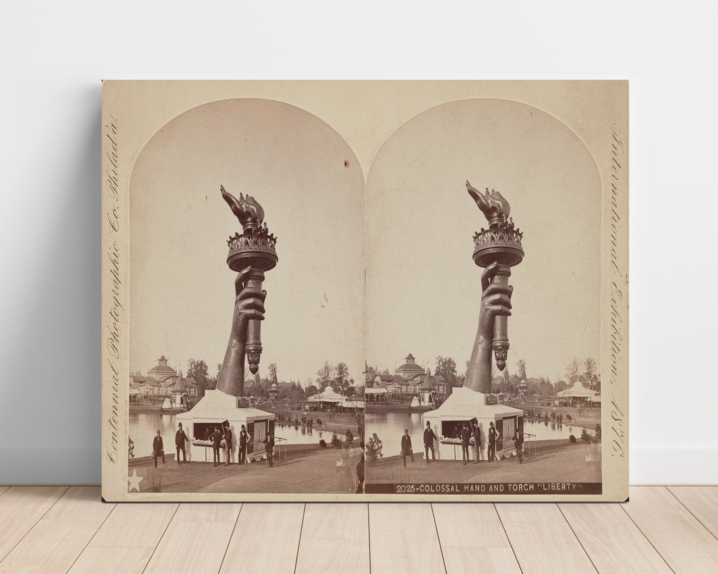 Colossal Hand and Torch Liberty 1876 - A Sneak Peek Before the Debut - Statue of Liberty Print - 16x20 Unframed Print