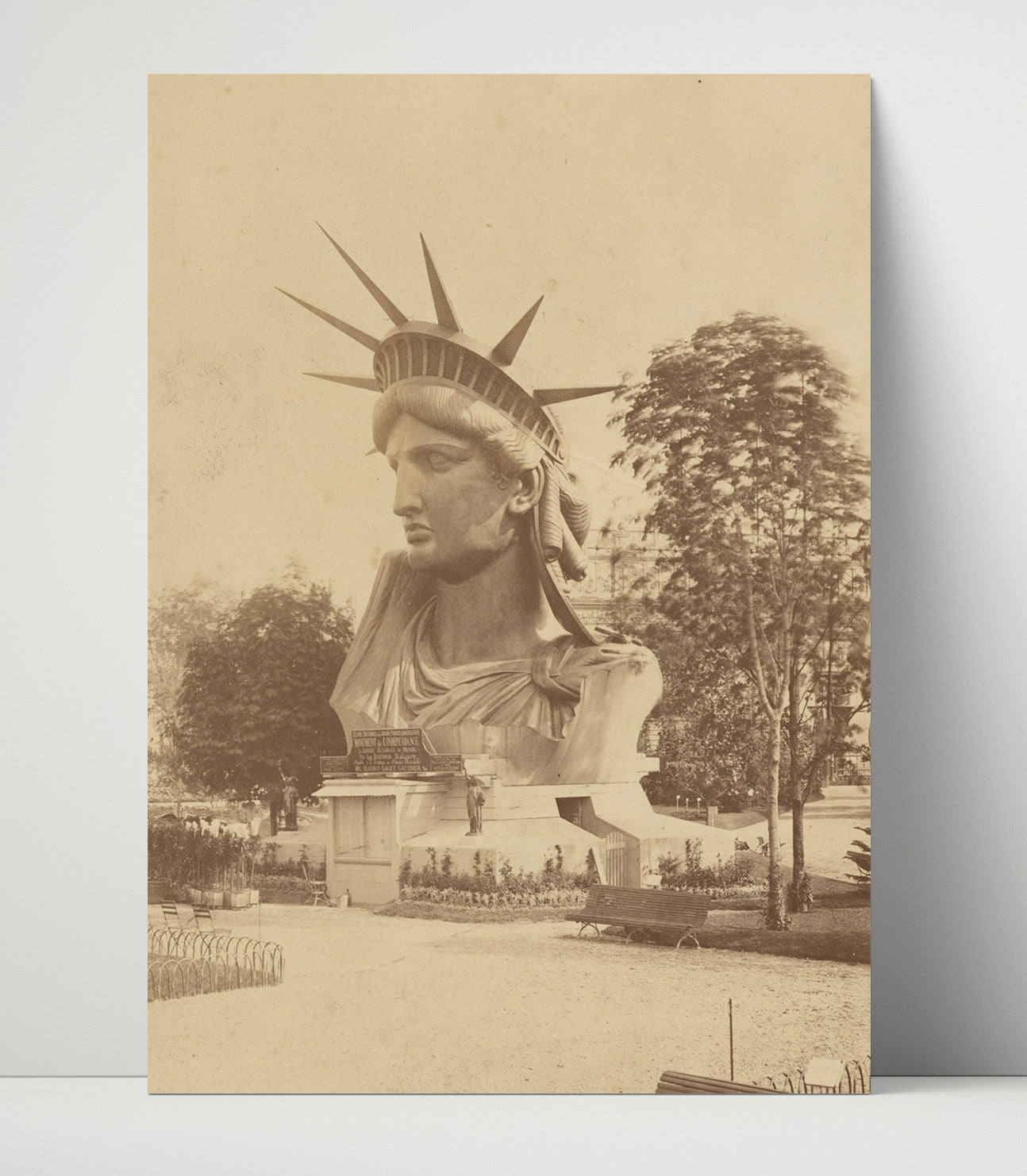 Liberty Head - Face on Display - Statue of Liberty Print - 16x20 Unframed Print