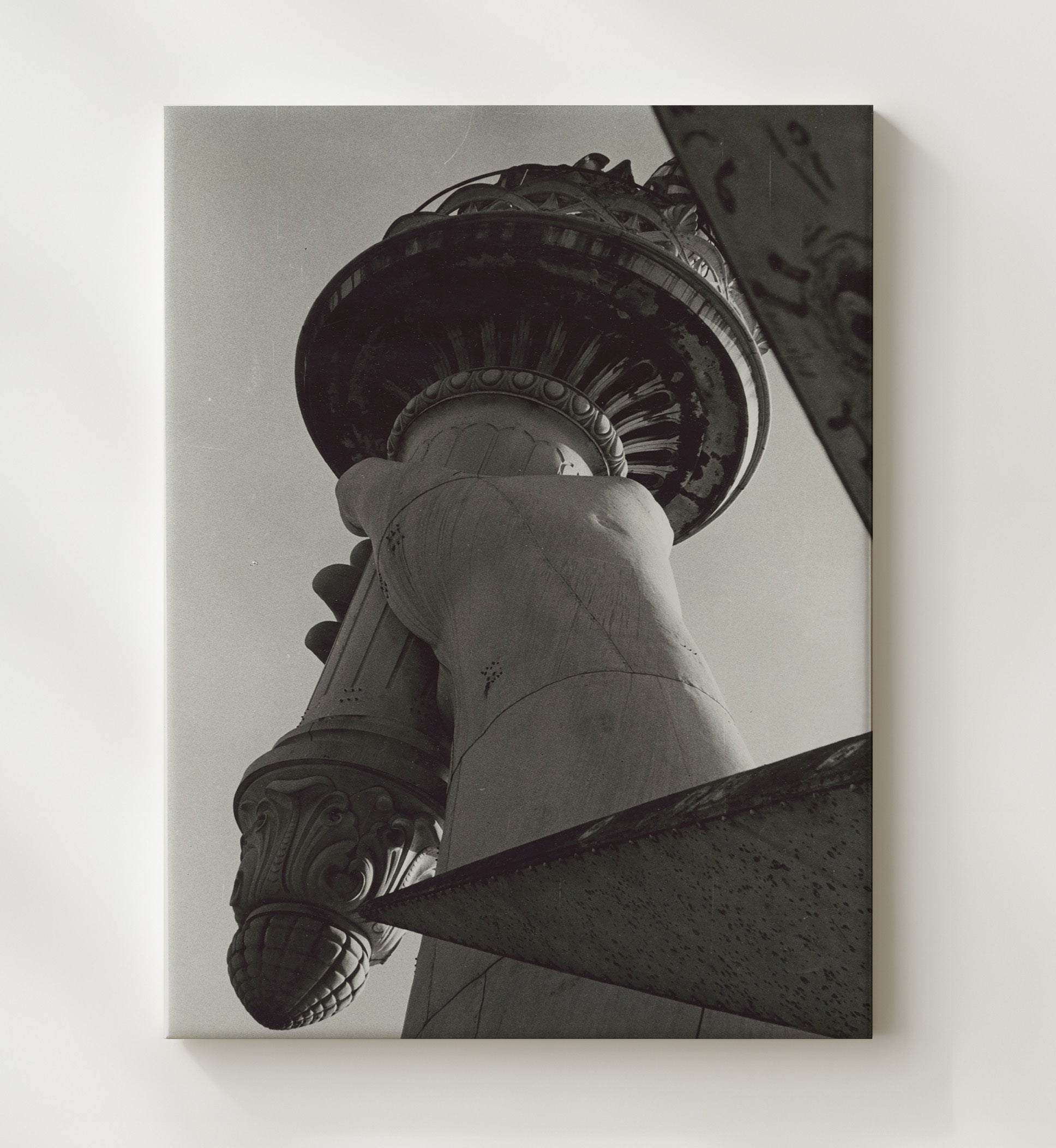 Torch - Up Close with Liberty Flame - Statue of Liberty Print - 20x24 Canvas
