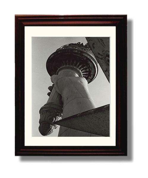 Torch - Up Close with Liberty Flame - Statue of Liberty Print - 8x10 Beveled Frame