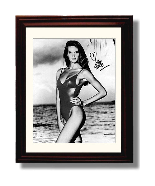 Elle Macpherson - Classic Black and White SI Swimsuit Model Portrait Signed.jpg Swimsuit Wall Art 8x10 Beveled Frame wall art print – Swimsuit Wall Art decor