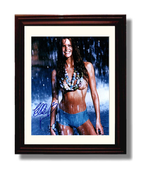 Elle Macpherson - Waterfall Beaded Necklace SI Swimsuit Model Portrait Signed.jpg Swimsuit Wall Art 8x10 Beveled Frame wall art print – Swimsuit Wall Art decor