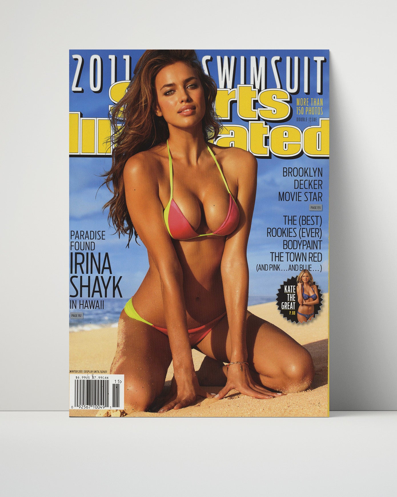 Irina Shayk - 2011 Paradise Found Hawaii SI Swimsuit Issue Cover Swimsuit Wall Art 16x20 Unframed Print wall art print – Swimsuit Wall Art decor