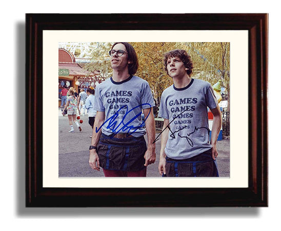 Adventureland - Jesse Eisenberg (James Brennan) and Ryan Reynolds (Mike Connell) Amusement Park Walk Scene - Vintage Television Wall Art - 8x10 Beveled Frame wall art print - television decor