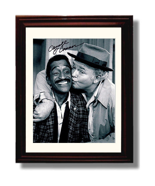 All in the Family - Carroll OConnor Archie Bunker Loudmouth Living Room Moment - Vintage Television Wall Art - 8x10 Beveled Frame wall art print - television decor