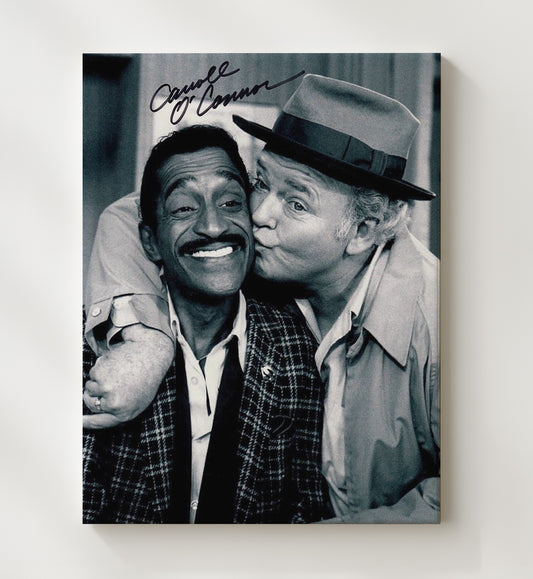 All in the Family - Carroll O'Connor Archie Bunker Loudmouth Living Room Moment - Canvas television wall art