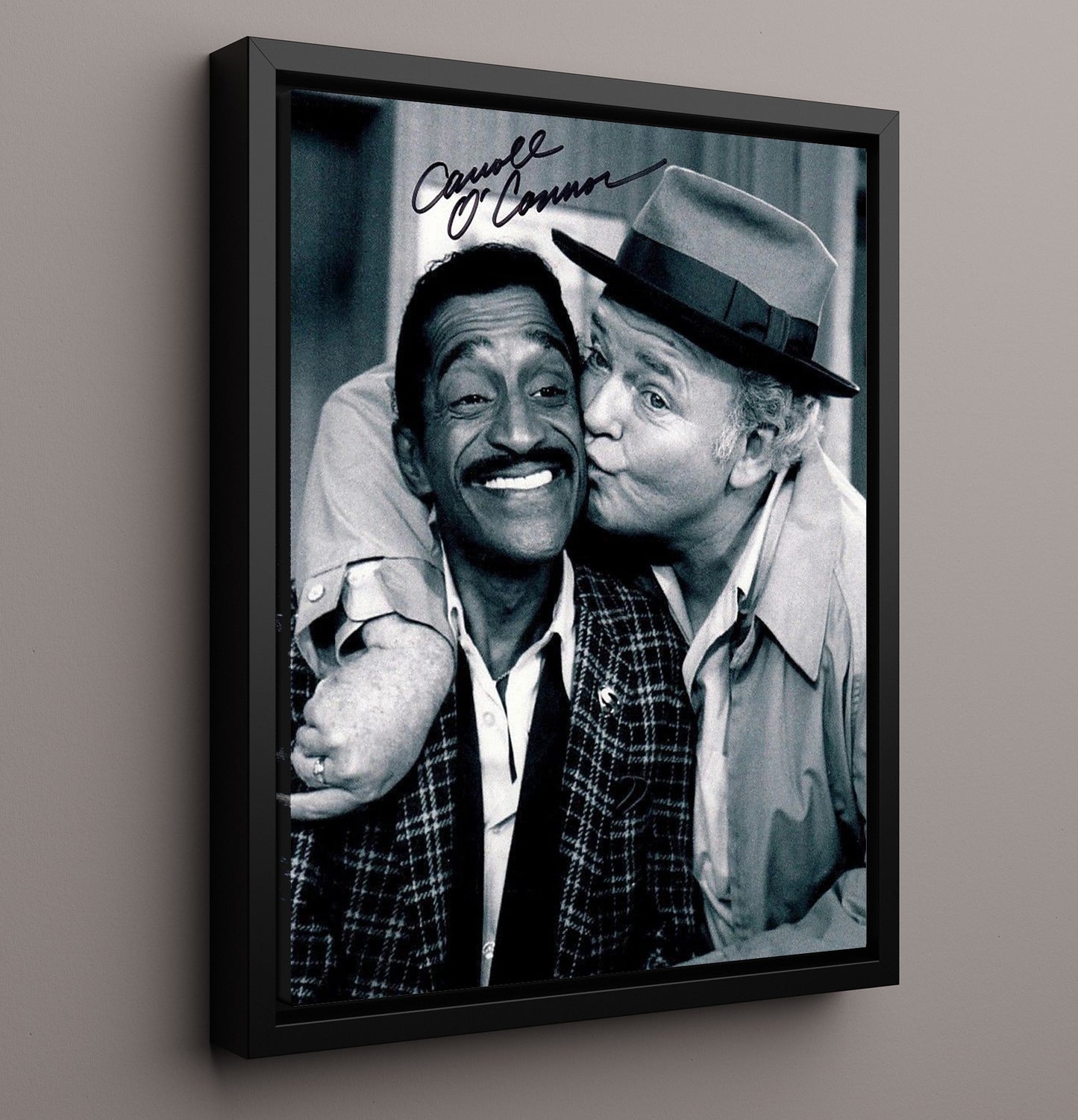 All in the Family - Carroll OConnor Archie Bunker Loudmouth Living Room Moment - Vintage Television Wall Art - 16x20 Framed Canvas wall art print - television decor