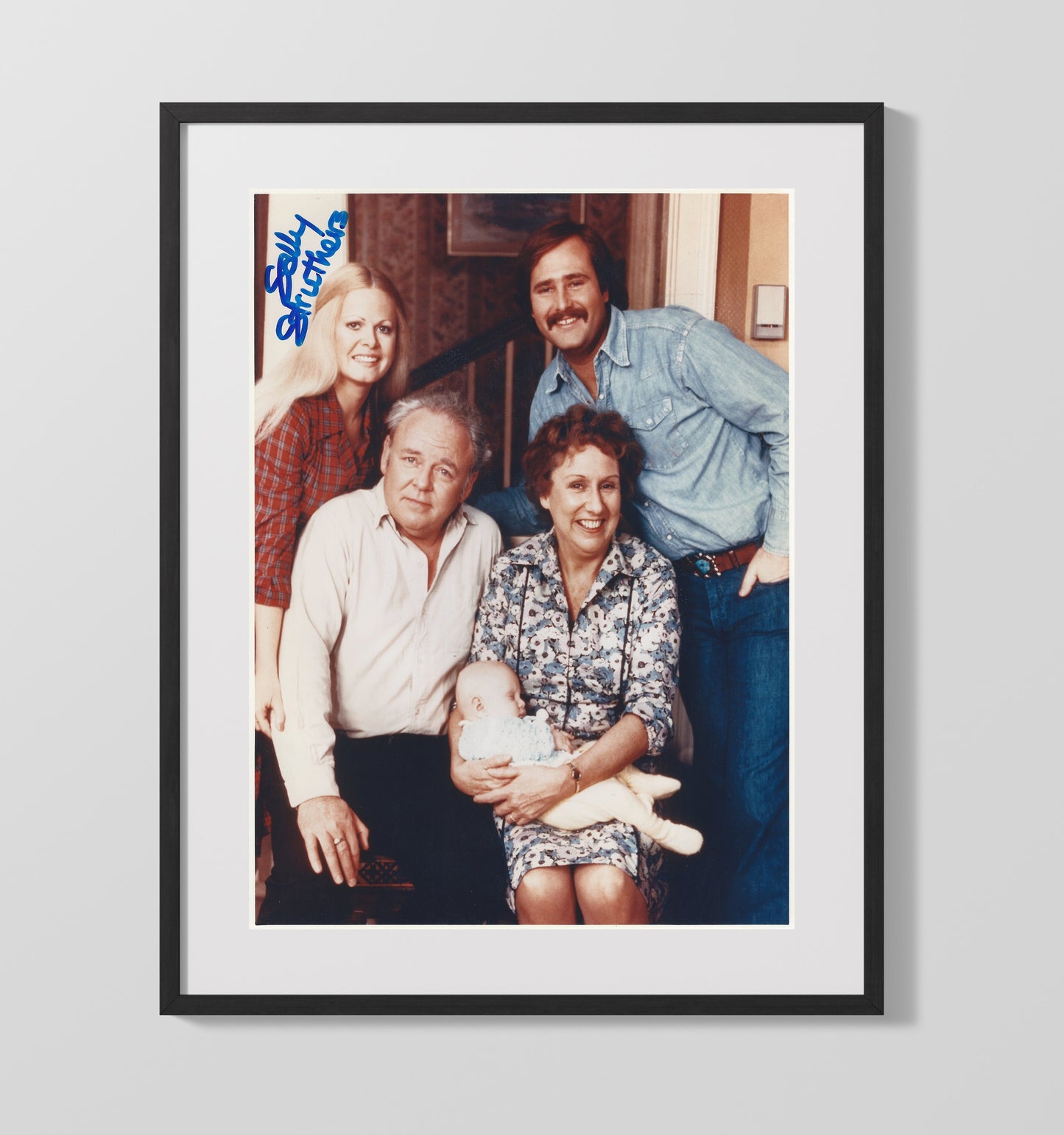 All in the Family - Sally Struthers - Gloria Family Scene - Vintage Television Wall Art - 16x20 Gallery Frame wall art print - television decor
