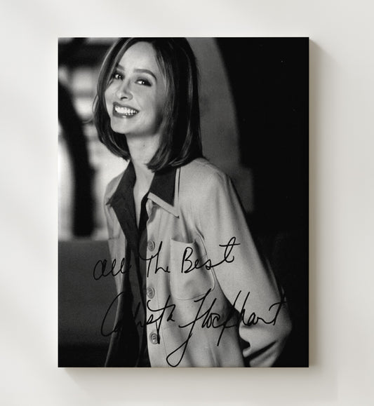 Ally McBeal - Calista Flockhart Charming Legal Drama Icon - Canvas television wall art