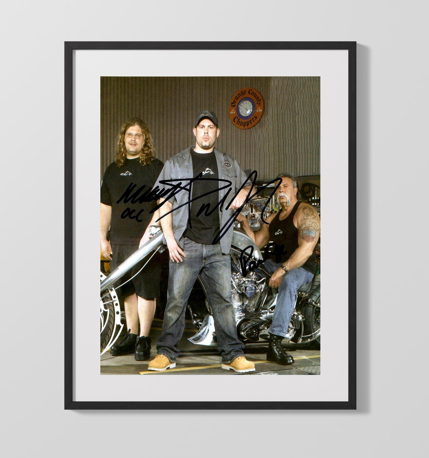 American Choppers - Teutul Family Custom Bike Builders - Vintage Television Wall Art - 16x20 Gallery Frame wall art print - television decor
