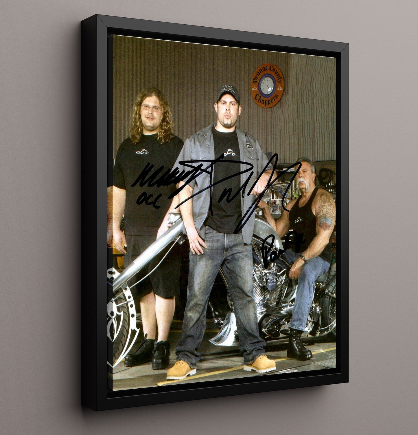 American Choppers - Teutul Family Custom Bike Builders - Vintage Television Wall Art - 16x20 Framed Canvas wall art print - television decor