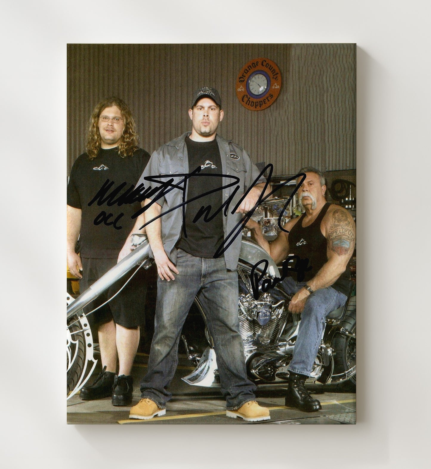 American Choppers - Teutul Family Custom Bike Builders - Vintage Television Wall Art - 20x24 Canvas wall art print - television decor
